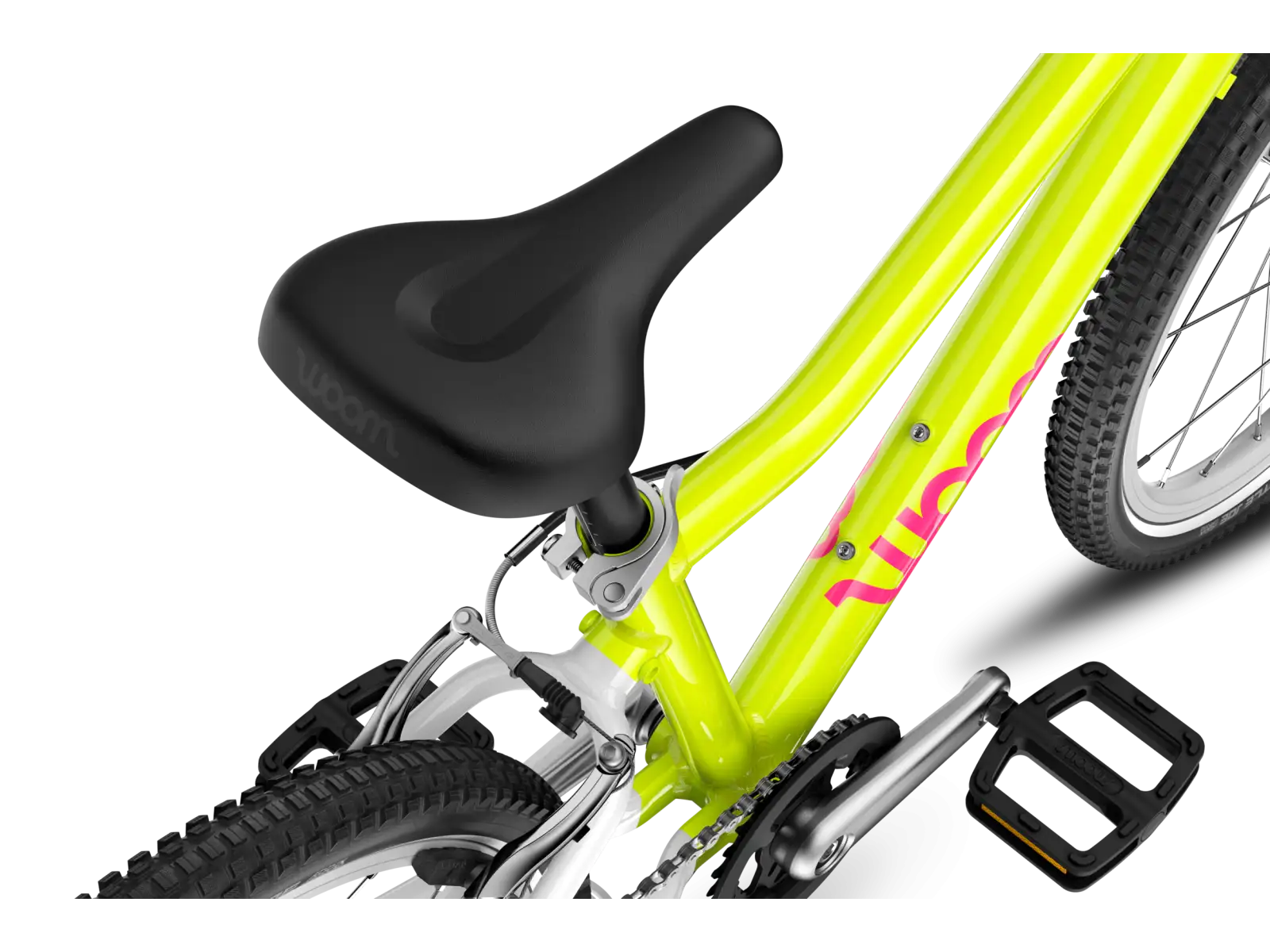 Woom GO 4 dětské kolo neon lime