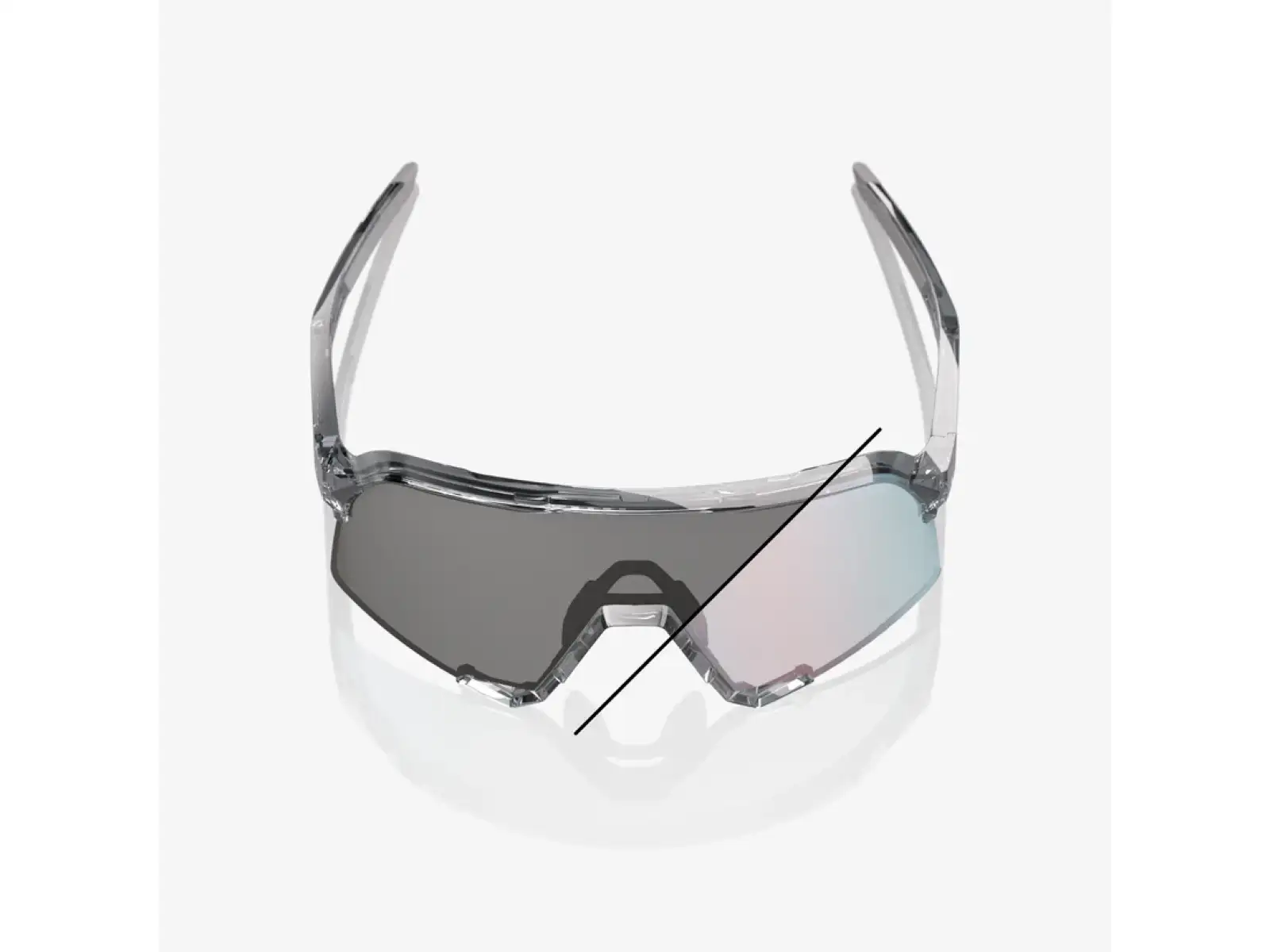 100% S3 sluneční brýle Polished Translucent Grey/Rose Gold Mirror Photochromic