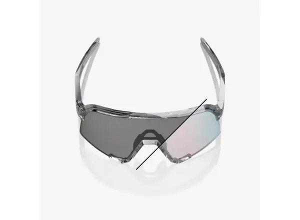 100% S3 sluneční brýle Polished Translucent Grey/Rose Gold Mirror Photochromic