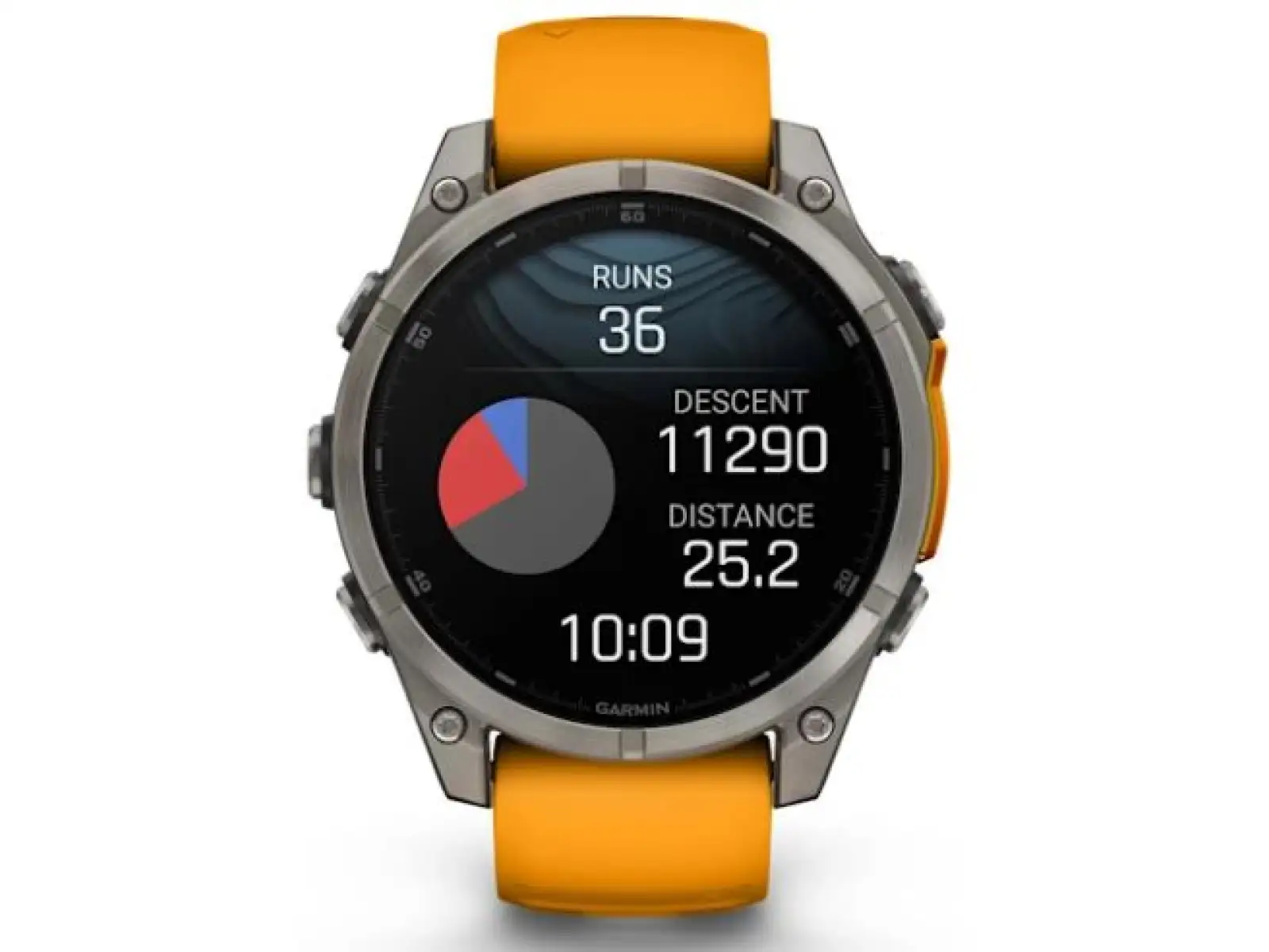 Garmin fenix 8 - 47 mm AMOLED Sapphire chytré hodinky Titanium Orange/Graphite