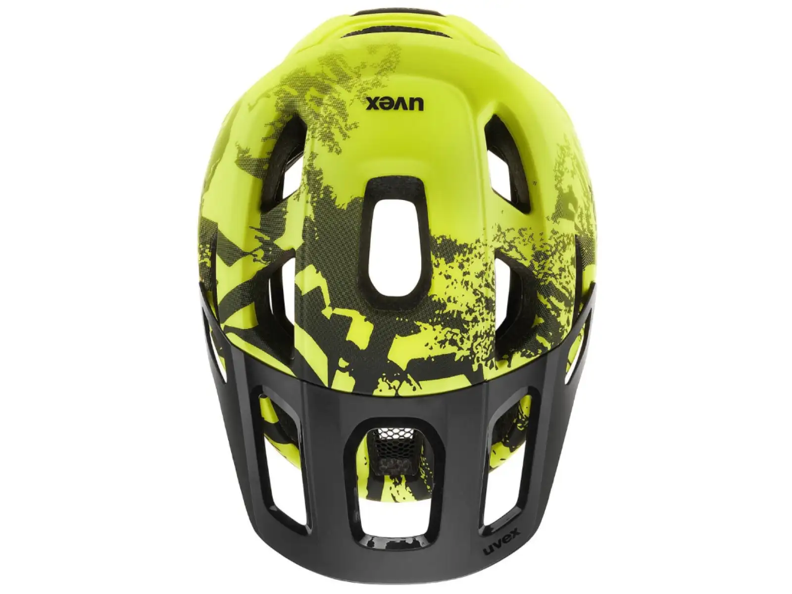 Uvex React Jr. MIPS MTB dětská přilba Lime/Black Matt