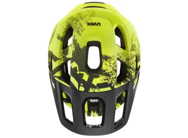 Uvex React Jr. MIPS MTB dětská přilba Lime/Black Matt
