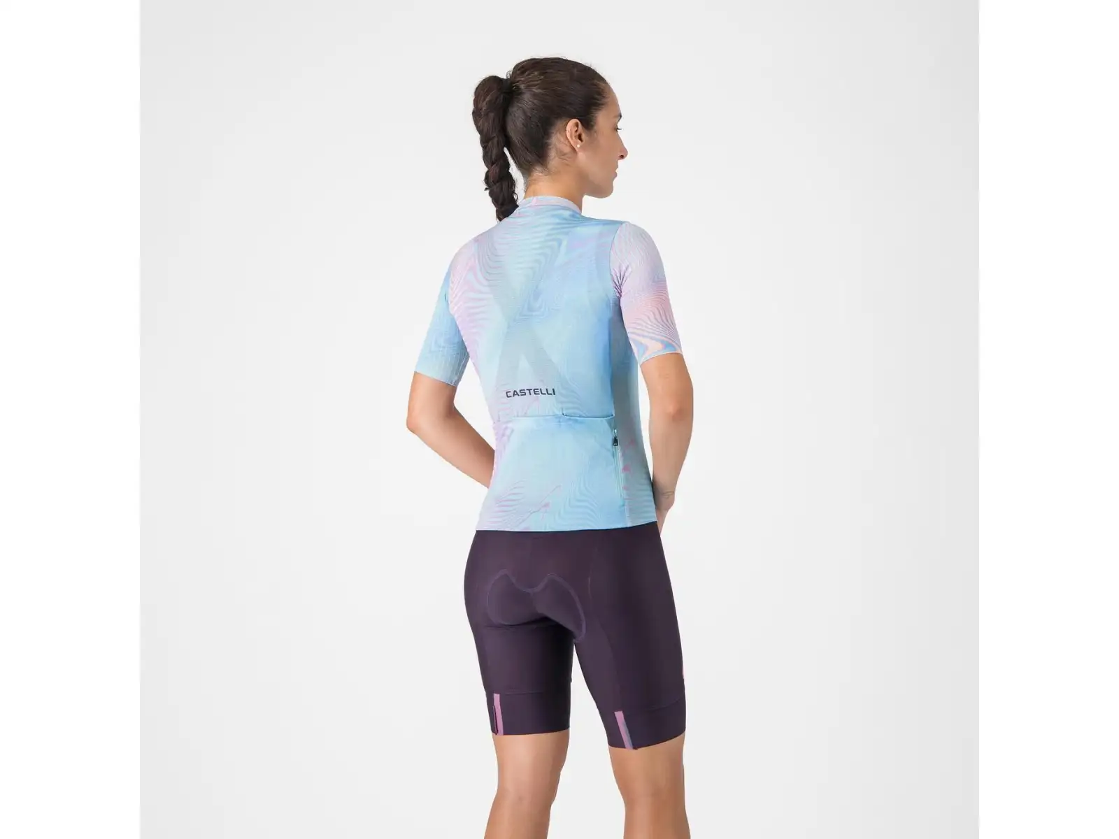Castelli Prima 2 DT dámské kraťasy s vložkou a laclem Dark Night Shade/Deep Purple