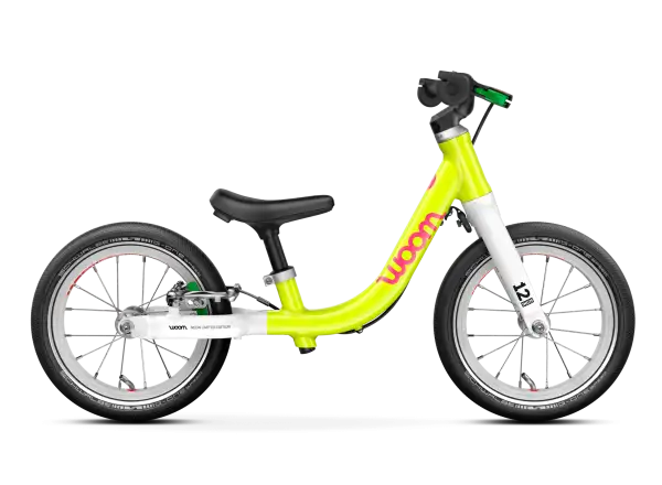 Woom GO 1 dětské odrážedlo neon lime
