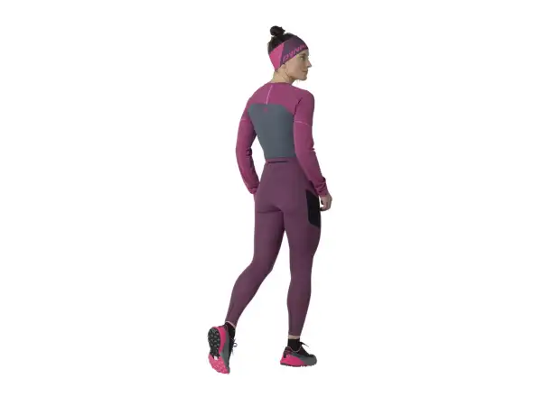Dynafit Warm Ultra dámské zateplené legíny Amaranth