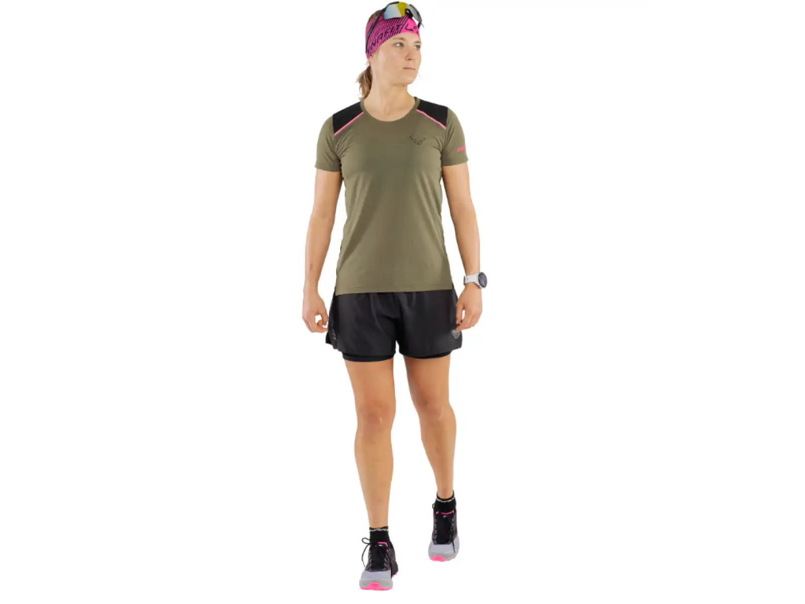 Dynafit Alpine Pro 2v1 dámské běžecké kraťasy Black Out