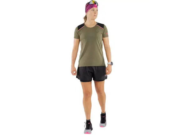 Dynafit Alpine Pro 2v1 dámské běžecké kraťasy Black Out