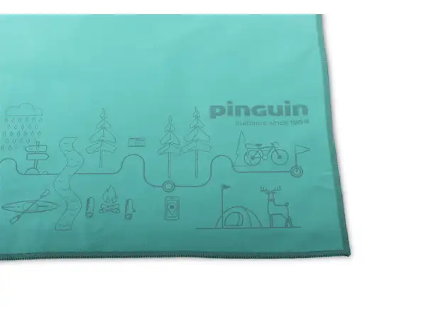 Pinguin ručník M mapa petrolejová