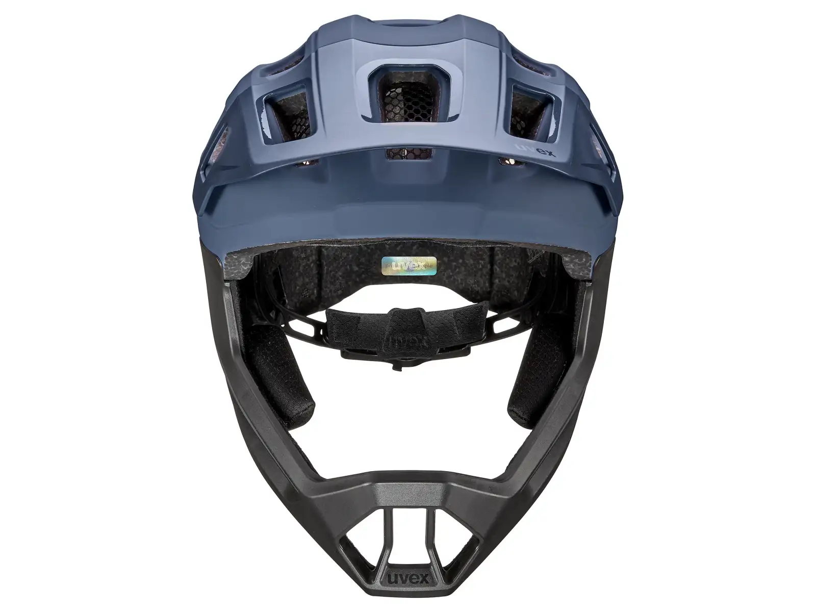 Uvex React JR Fullface MTB přilba Dusk blue matt
