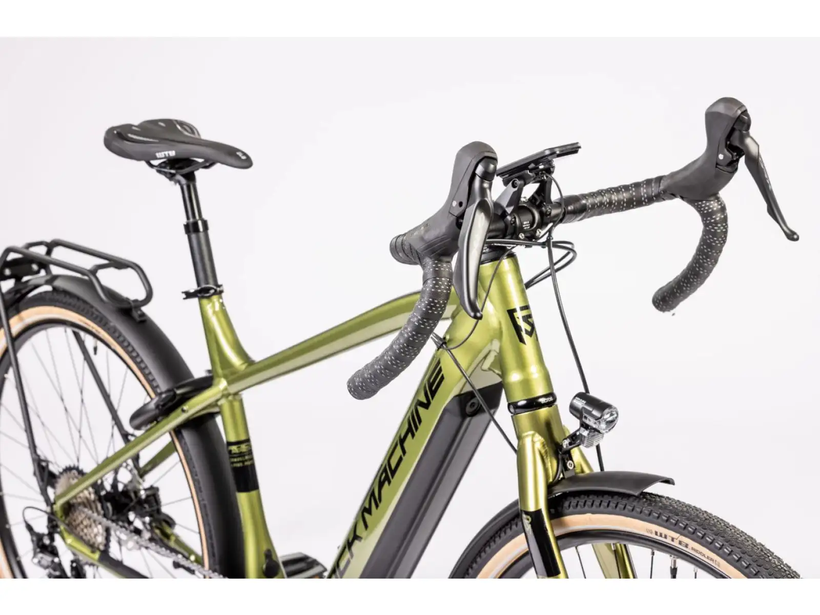 Rock Machine Gravelride e500 gravel elektrokolo Matte Khaki/Black