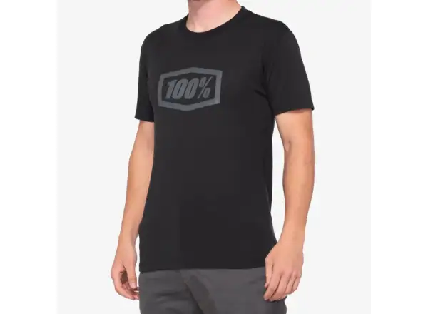100% Icon Tech Tee pánské triko krátký rukáv Black