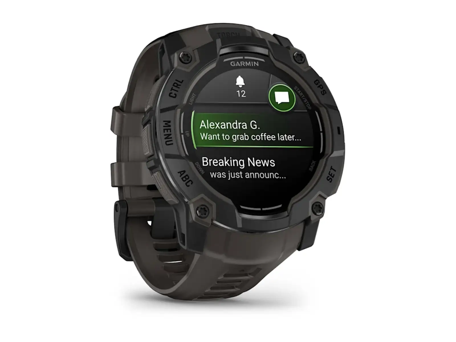 Garmin Instinct 3 Amoled 50 mm chytré hodinky Black/Charcoal pásek