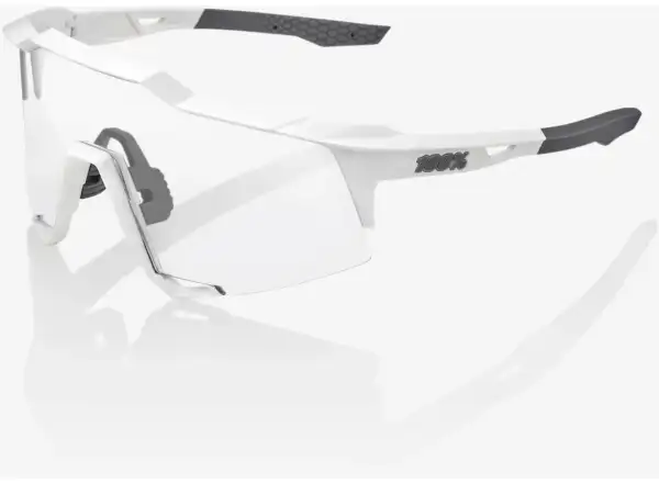 100% Speedcraft brýle Matte White/HiPER Silver Mirror