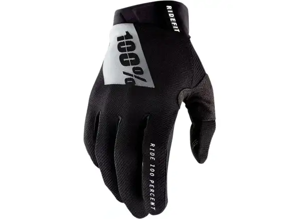 100% Ridefit pánské rukavice Black/White