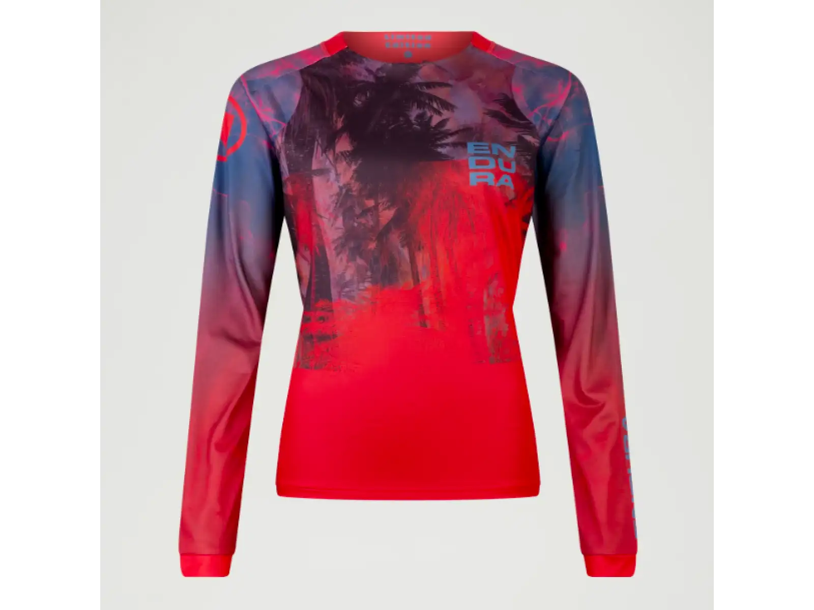 Endura Tropical Tee LTD dámský dres dlouhý rukáv Pomegranate