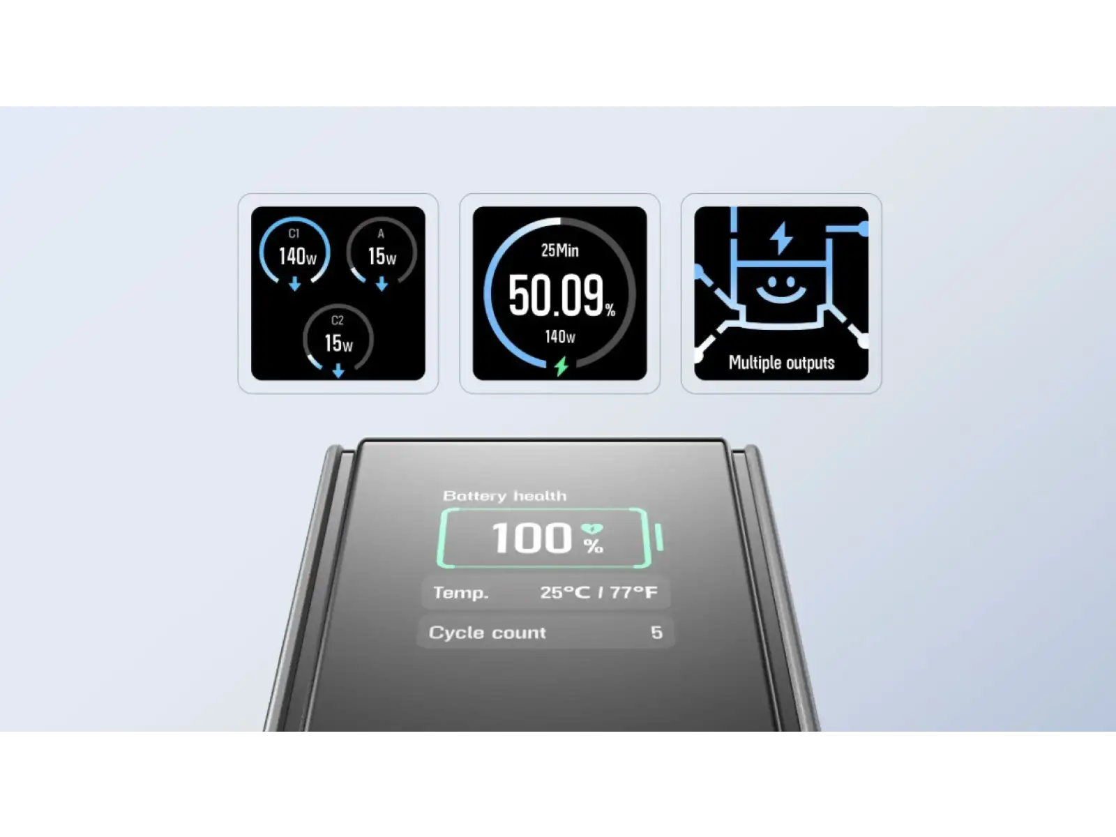 EcoFlow Rapid Power Banka (25000mAh,170W) - stříbrná