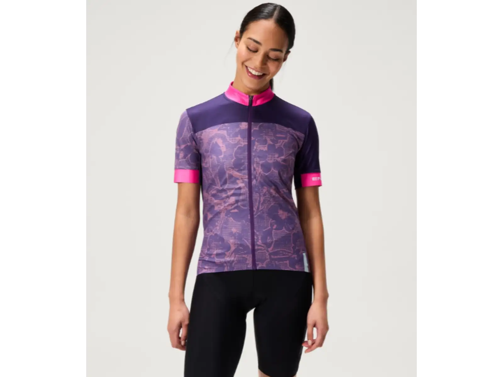Endura FS260 Floral dámský dres krátký rukáv Bramble