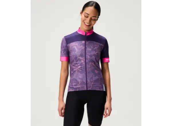 Endura FS260 Floral dámský dres krátký rukáv Bramble