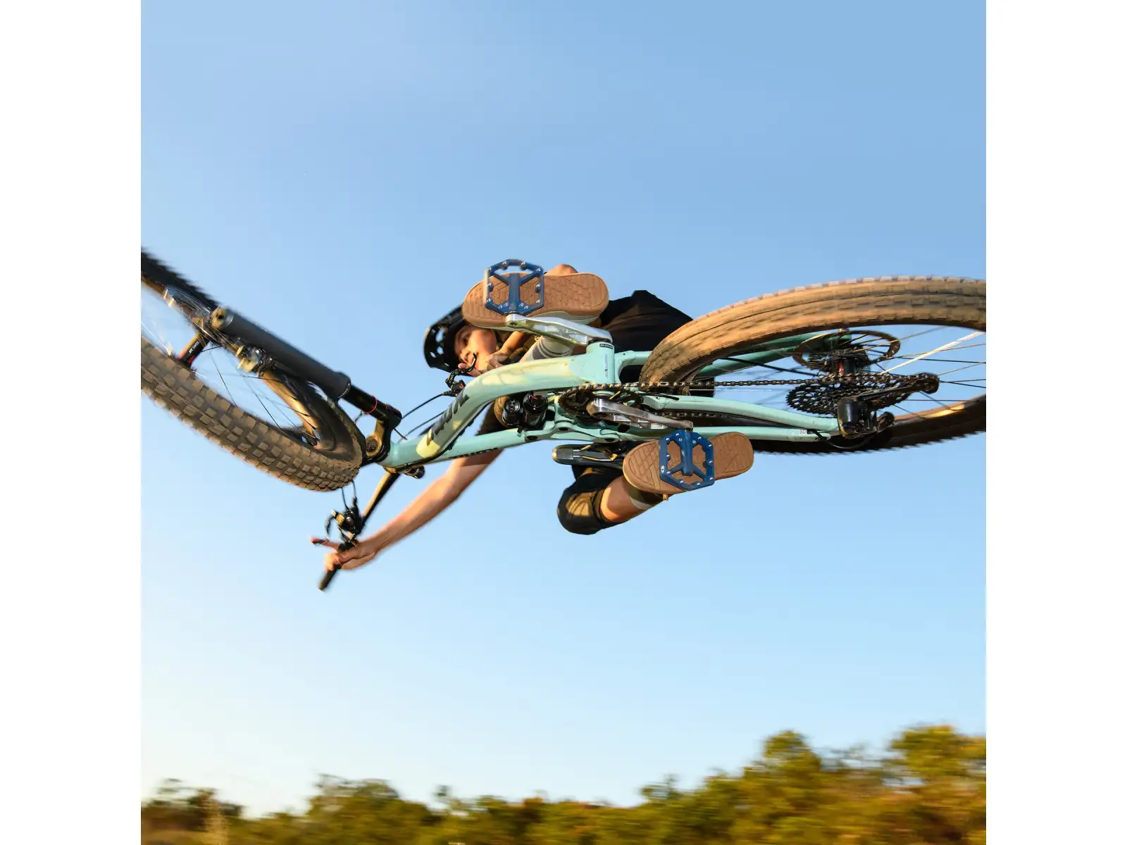 CRANKBROTHERS Stamp 1 Large platformové pedály Green Gen 2