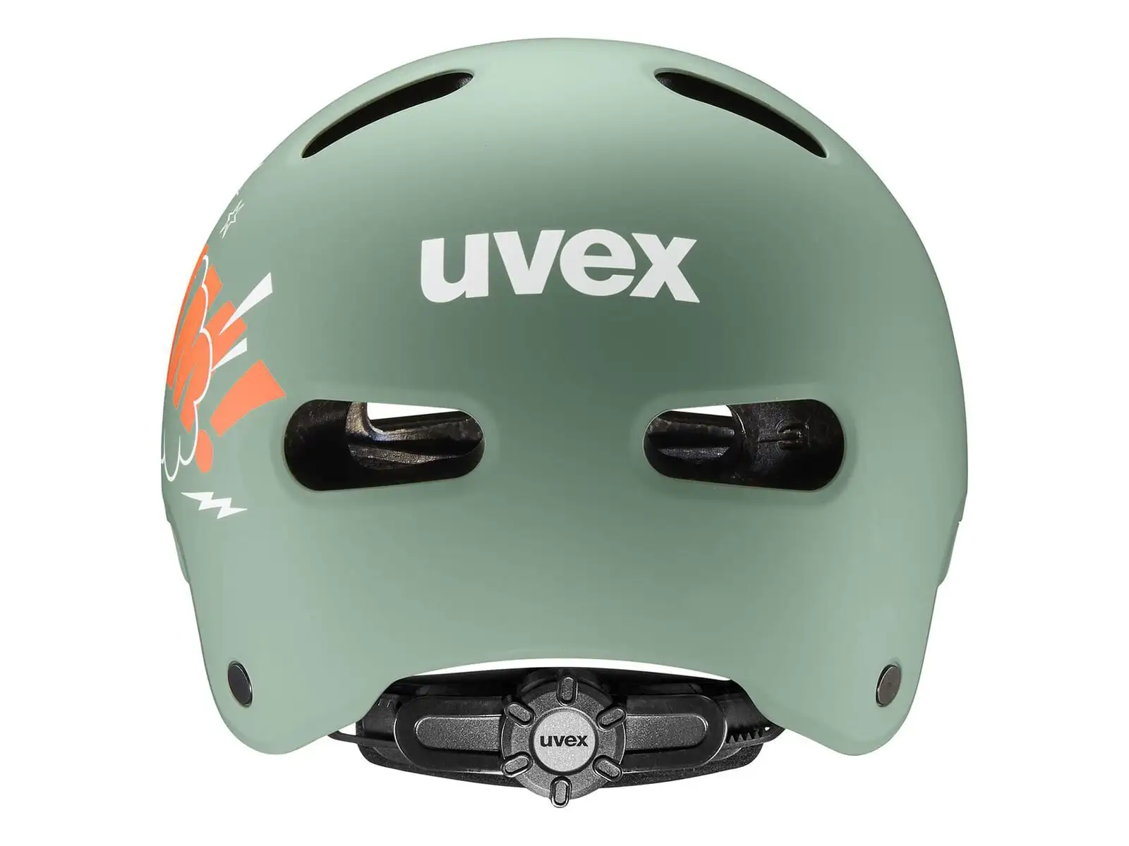 Uvex Kid 4 Style dětská přilba Bam Moss Green/Papaya Matt