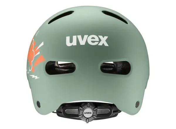 Uvex Kid 4 Style dětská přilba Bam Moss Green/Papaya Matt