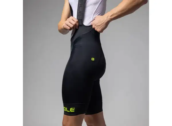Alé Pragma Corsa 2.0 pánské kraťasy s vožkou a laclem Black/Fluo Yellow