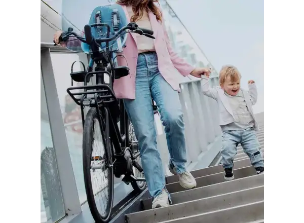 Urban Iki Ta-ke přední sedačka s MTB/ATB adaptérem Fuji Blue/Bincho Black