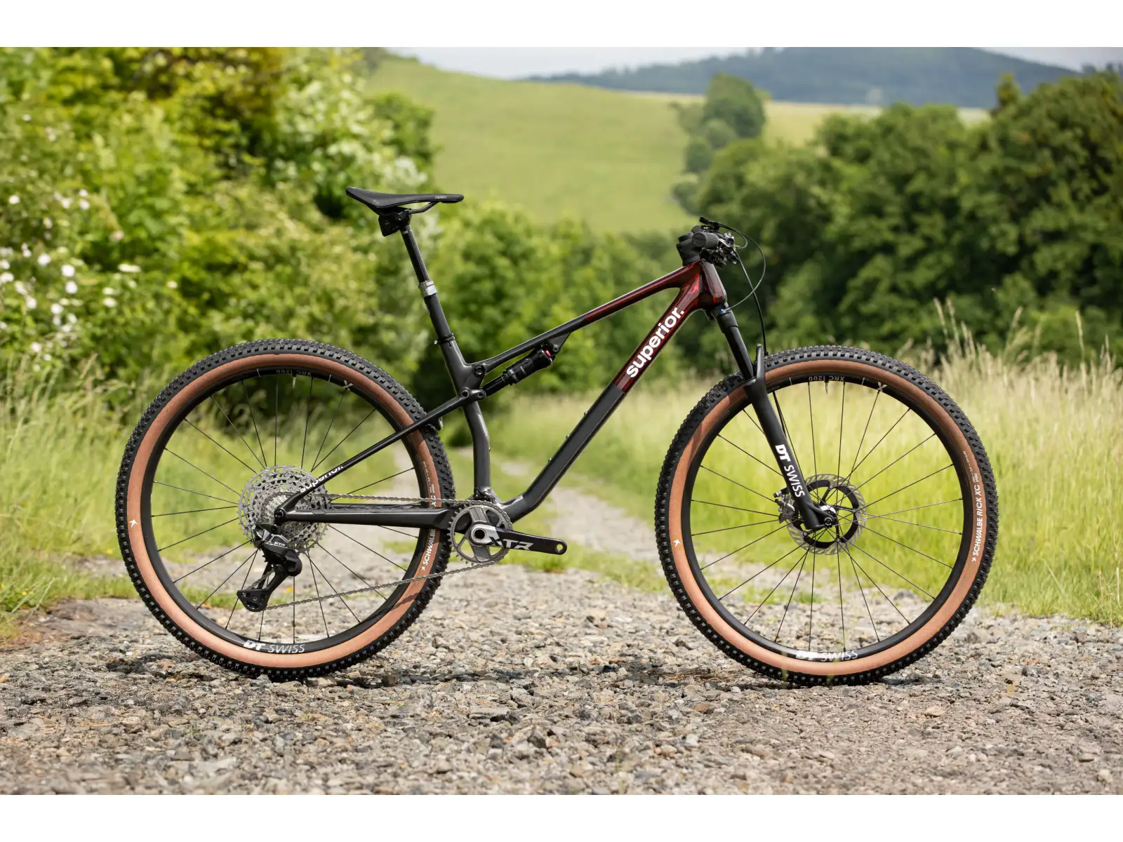 Superior XF 9.9 Team horské kolo Gloss Carbon/Red Carbon