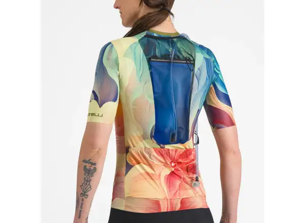 Castelli Unlimited Pro dámský dres krátký rukáv Multicolor Green