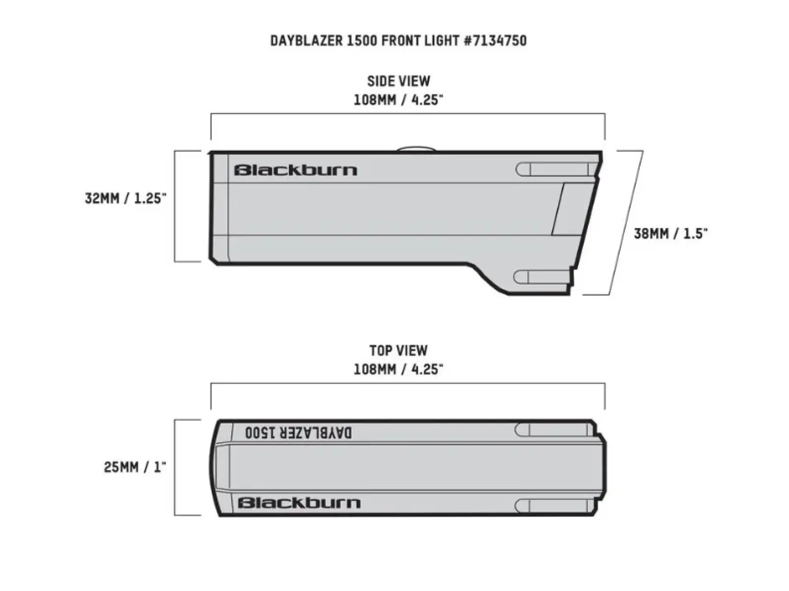 Blackburn Dayblazer 1500 USB-C přední světlo