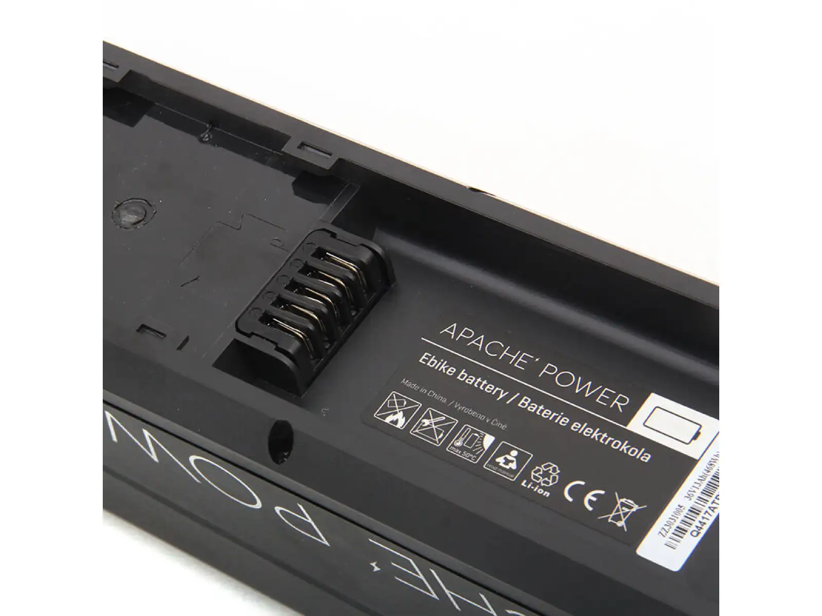 Baterie Apache Power R7 rámová Li-Ion 36V 19,2 Ah/691 Wh konektor nože