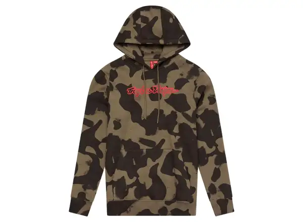 Troy Lee Designs Siganture pánská mikina Olive Camo