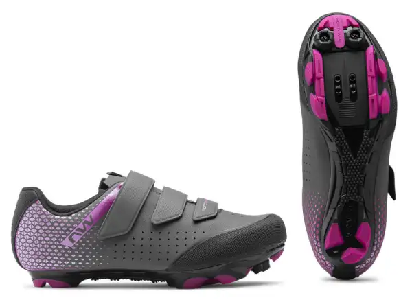 Northwave Origin 2 dámské MTB tretry Anthracit/Metal Fuchsia