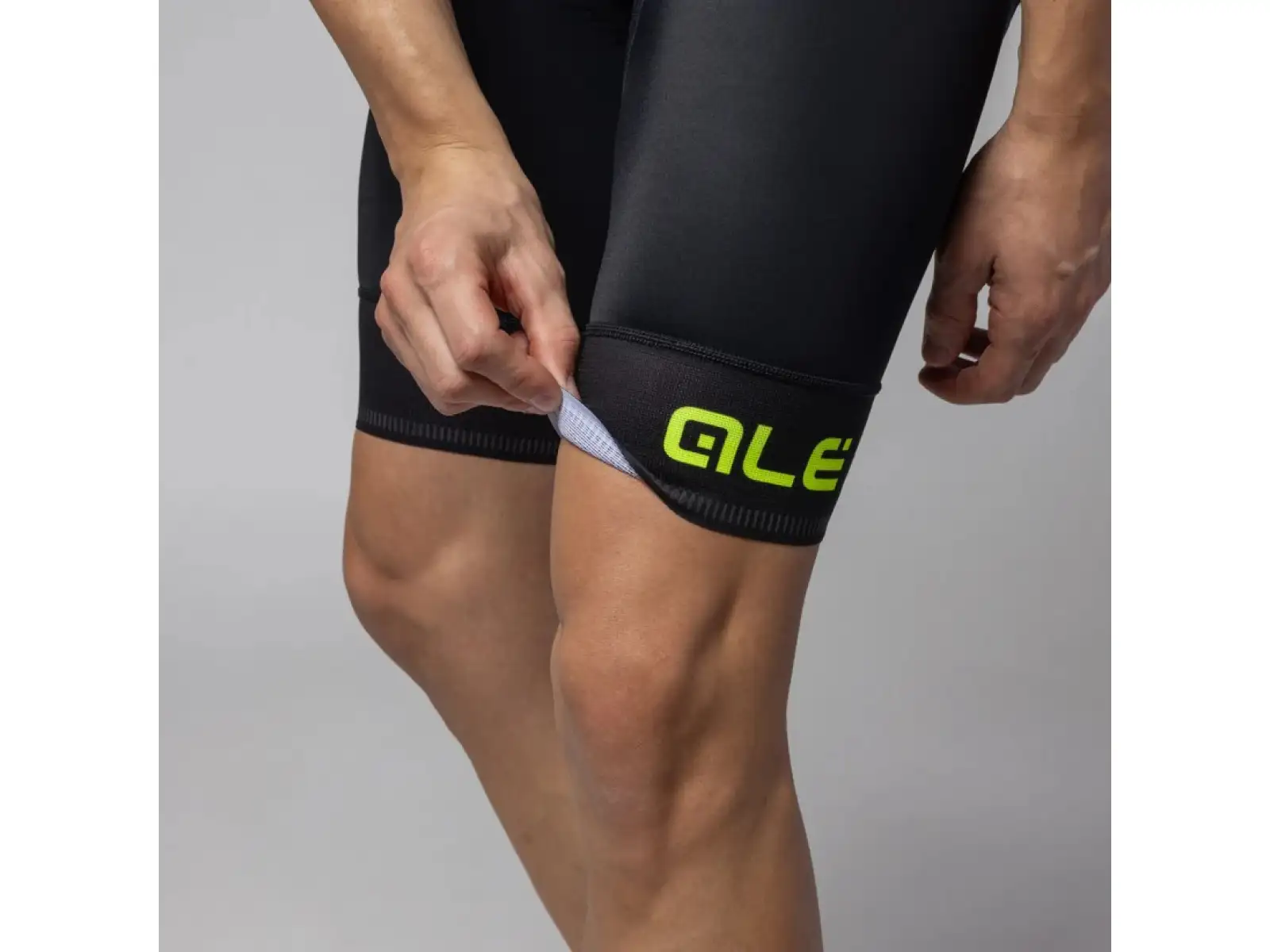 Alé Pragma Corsa 2.0 pánské kraťasy s vožkou a laclem Black/Fluo Yellow