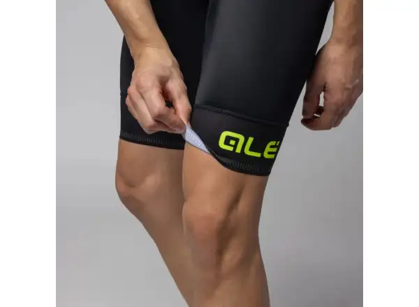Alé Pragma Corsa 2.0 pánské kraťasy s vožkou a laclem Black/Fluo Yellow