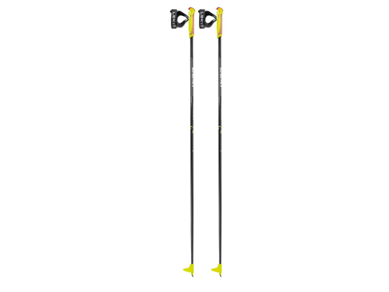 Leki XTA 5.5 Jr. dětské běžecké hole Black/White/Neon yellow