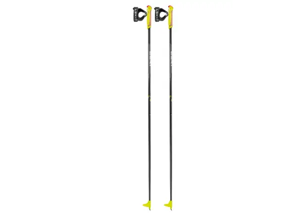 Leki XTA 5.5 Jr. dětské běžecké hole Black/White/Neon yellow