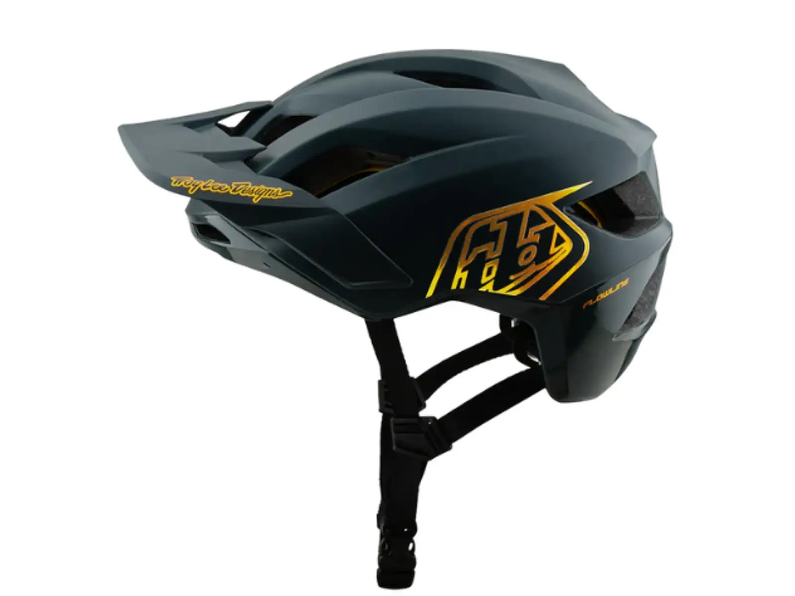 Troy Lee Designs Flowline Point dětská helma Gray/Gold