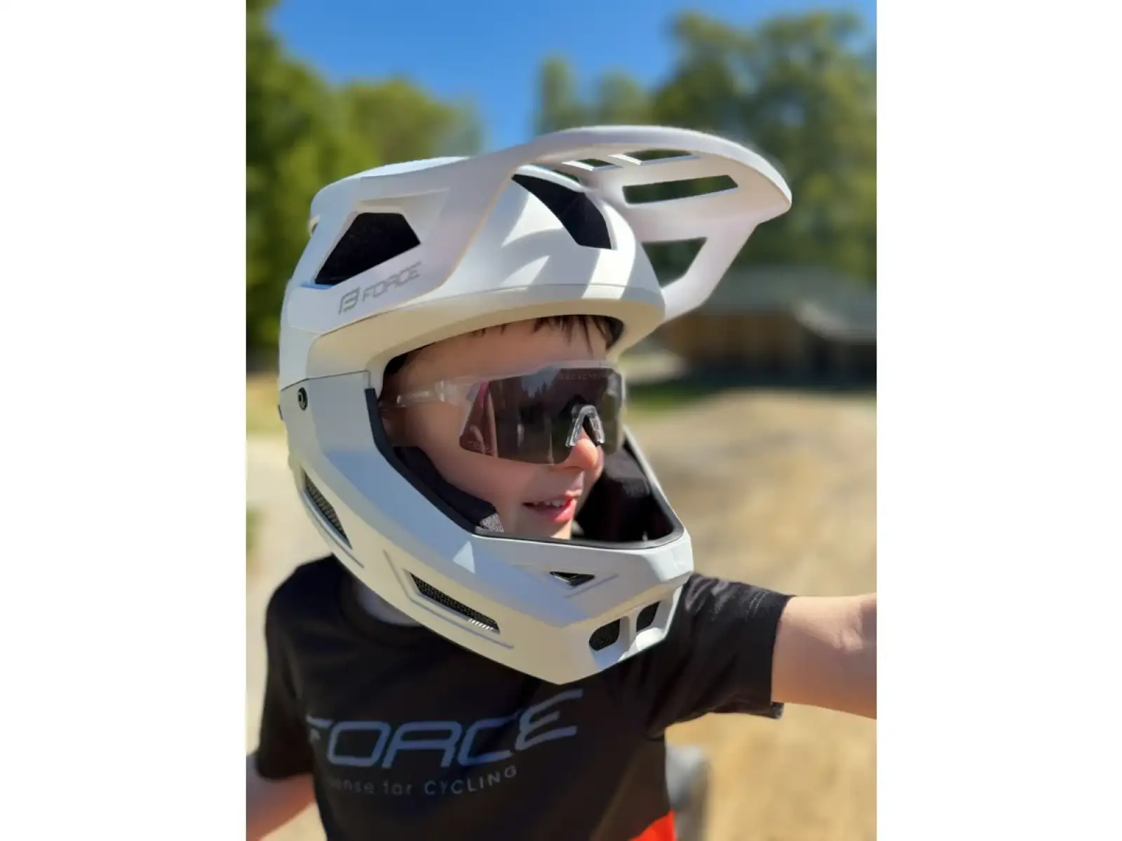 Force Nitro Junior cyklistické brýle černé/fotochromatické sklo