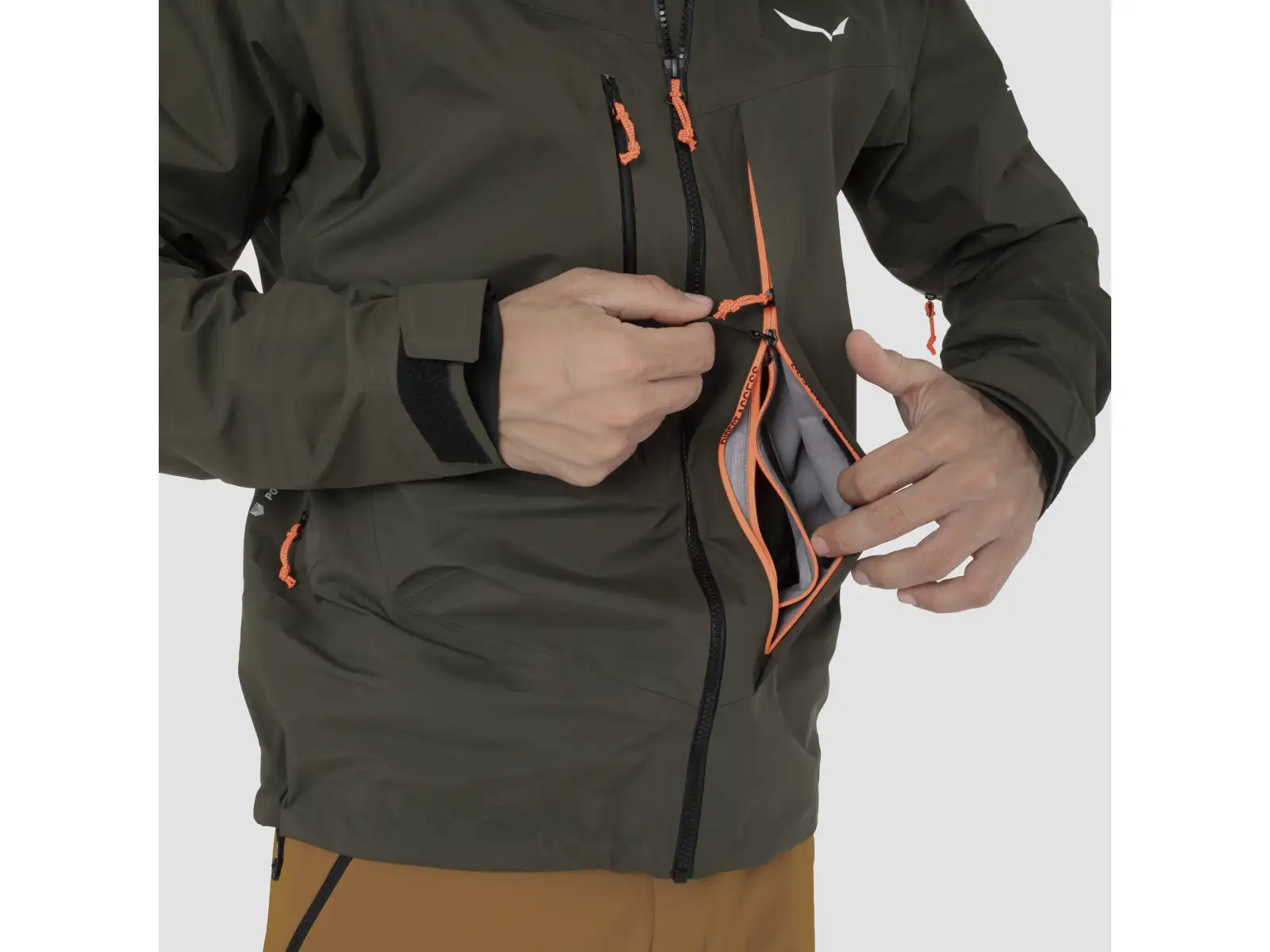 Salewa Sella 3L Powertex pánská bunda Dark Olive