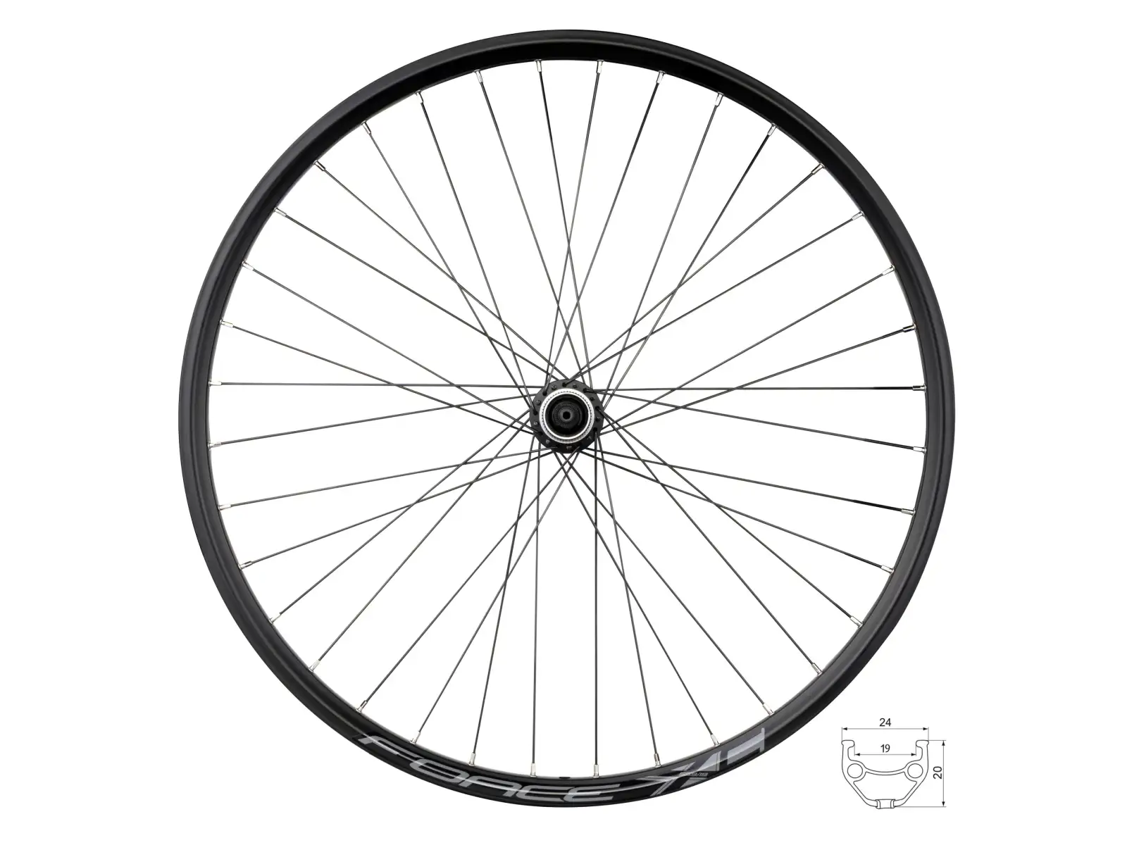 Force XC Disc 26 zadní vypletené kolo FHM3050-CL 36 děr