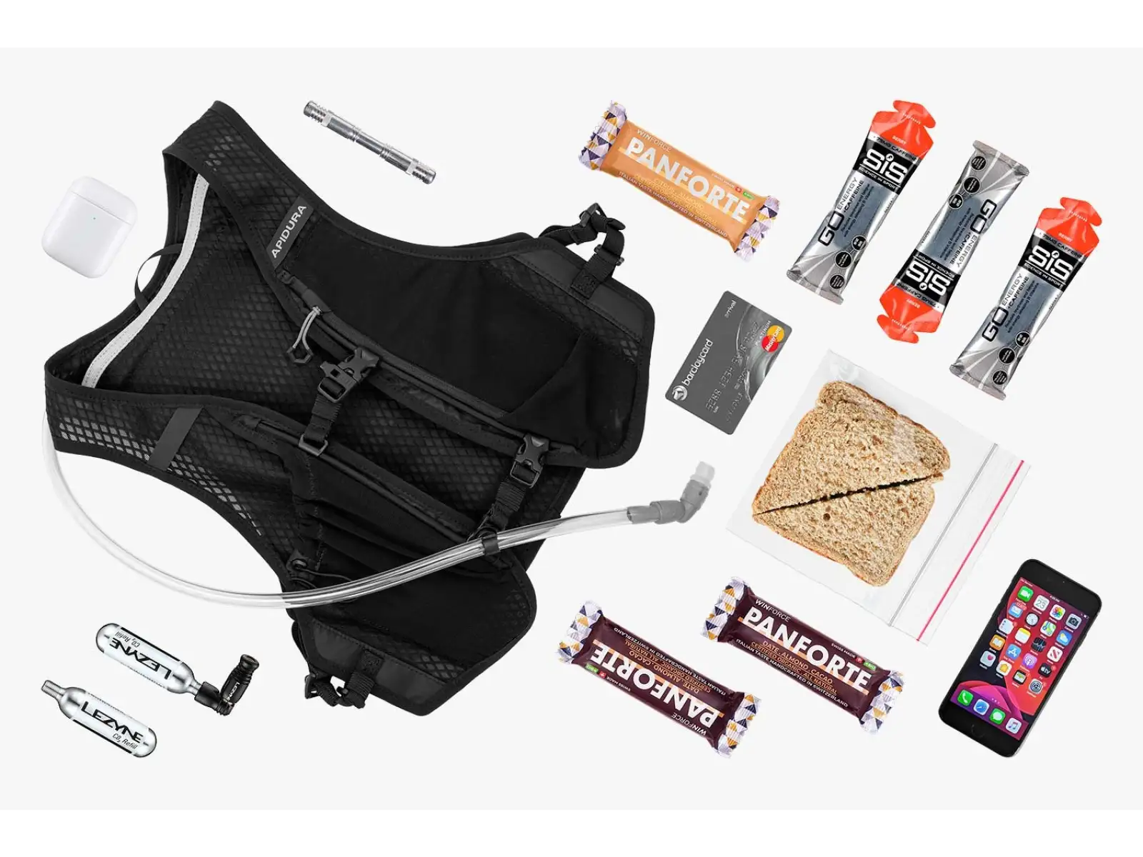 Apidura Racing Hydration cyklistická vesta 2 l černá