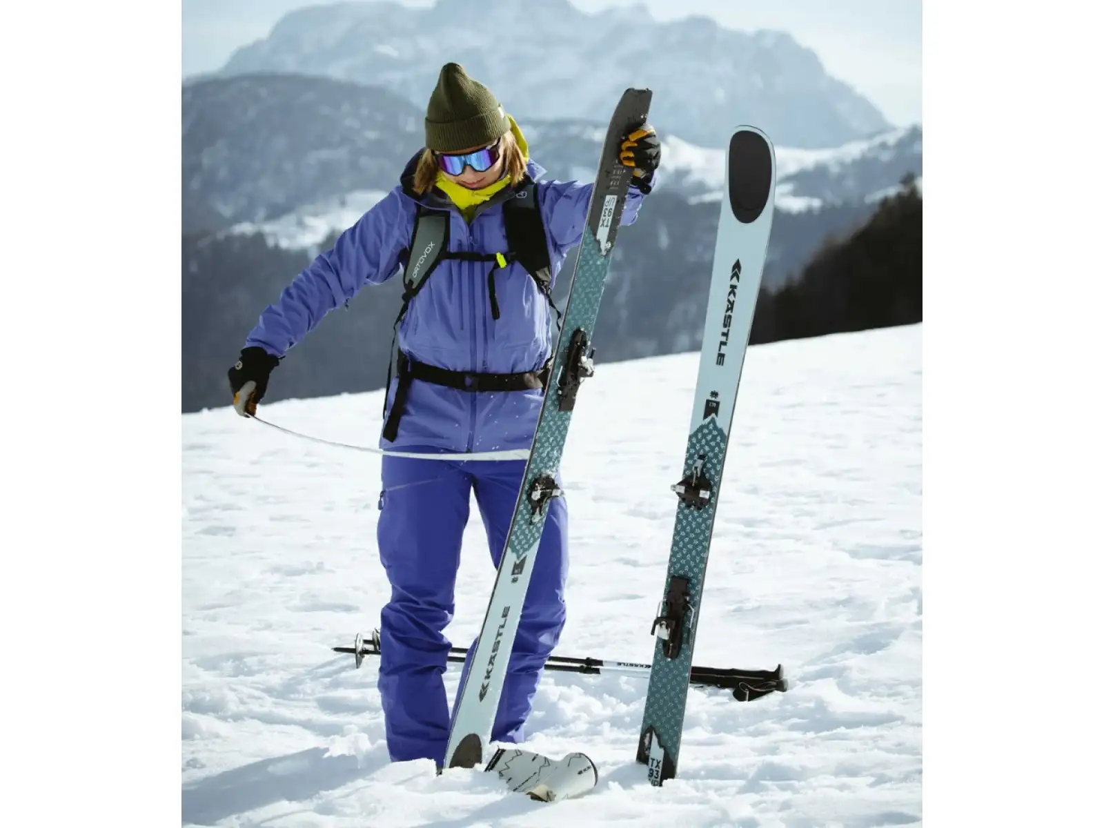 Kästle TX93 Up + Basic Skin skialpové lyže + Tour 9 CA vázání set