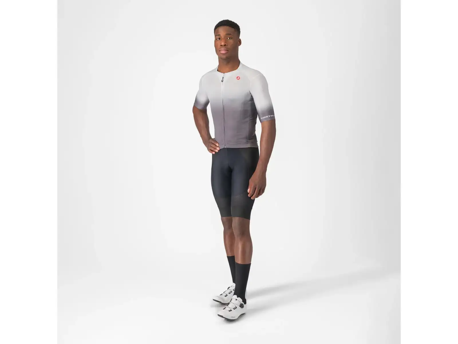 Castelli UPF pánský dres krátký rukáv Silver Grey