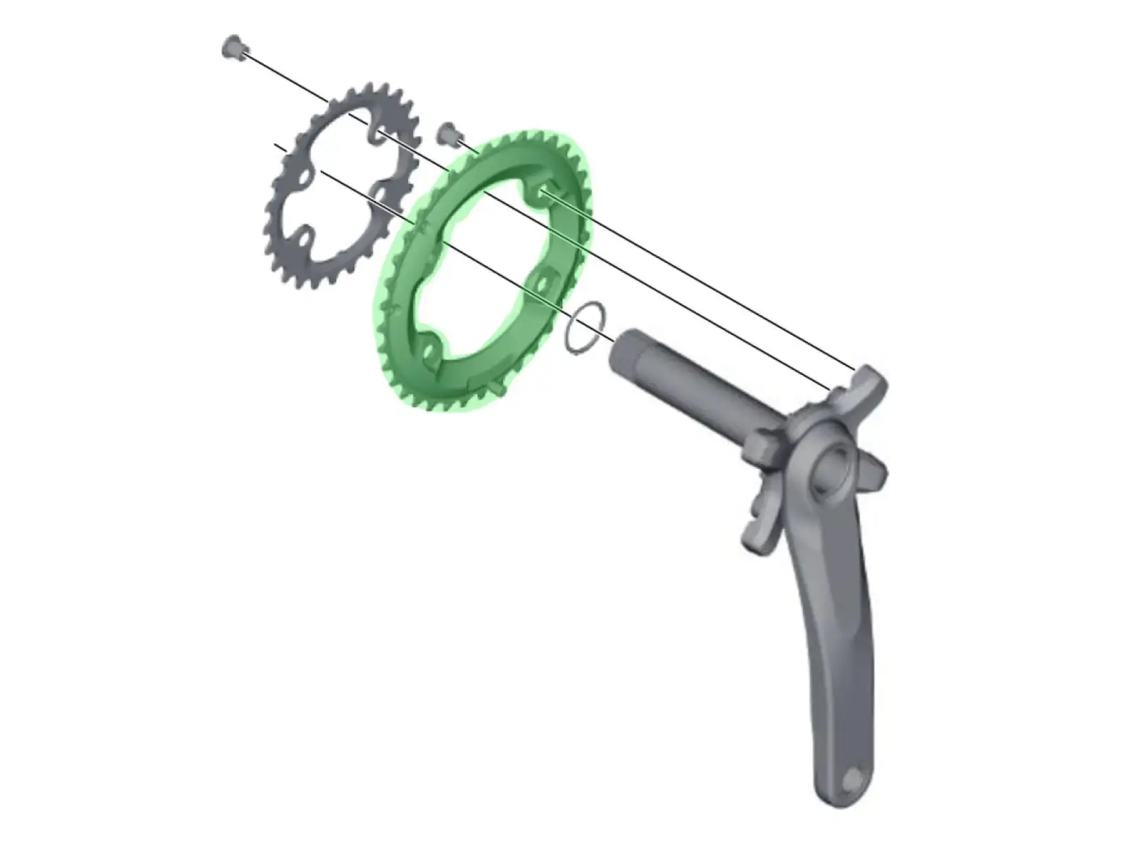 Shimano XT FC-M8000-2 převodník 36 zubů