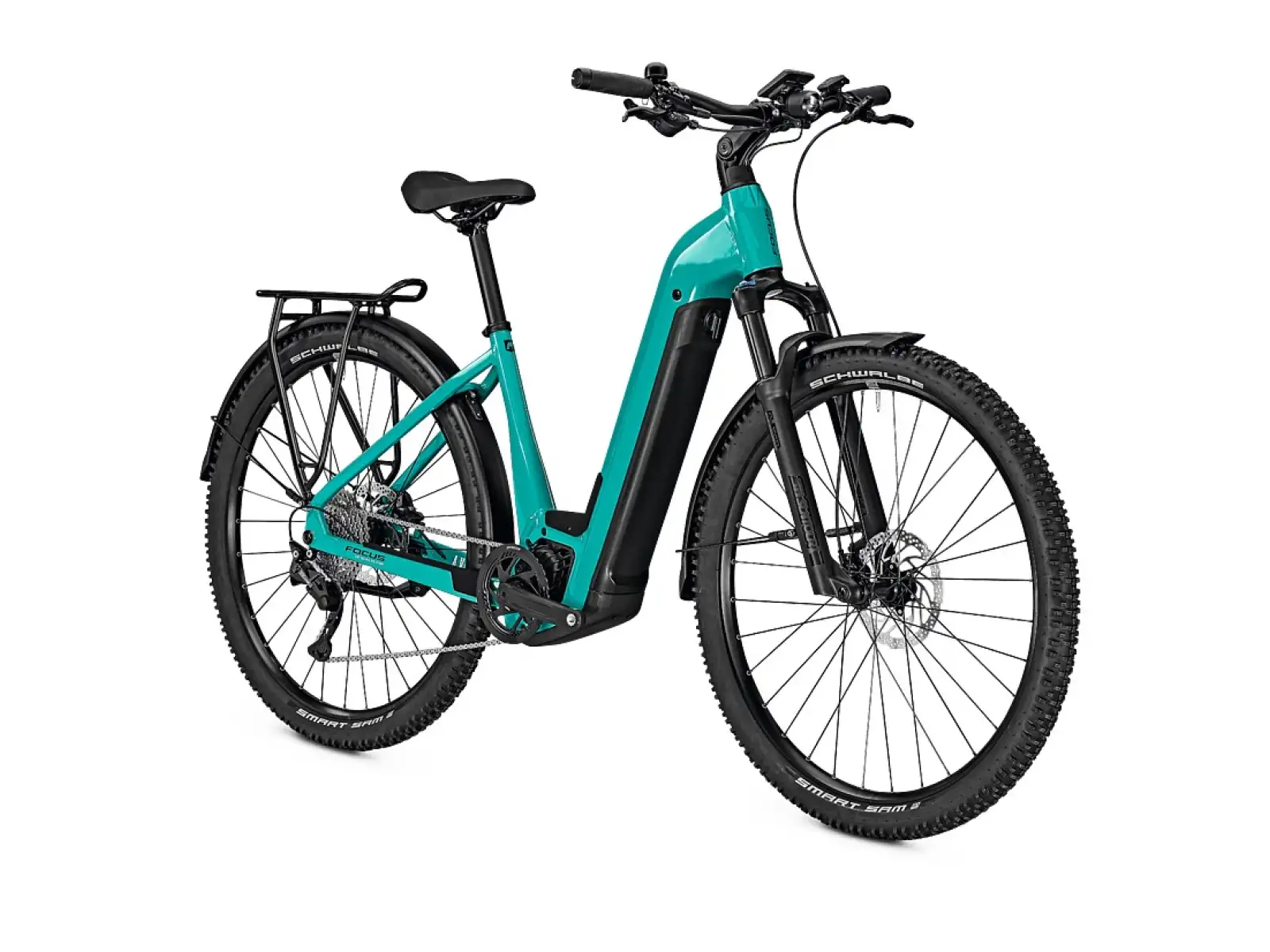 Focus Aventura2 6.7 WA 625Wh horské elektrokolo Bluegreen Glossy/Black