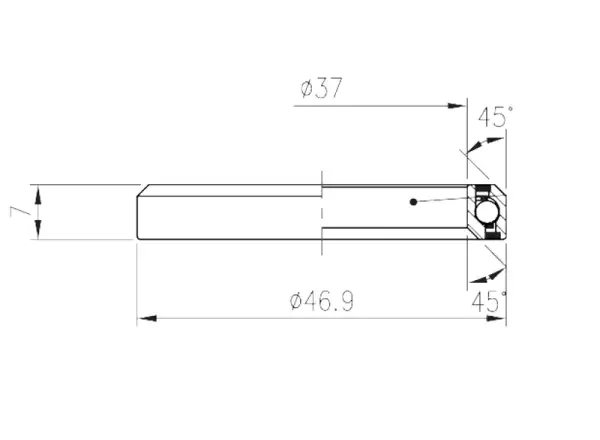 FSA ACB MR137 (No.54) 1-1/4" ložisko 45x45