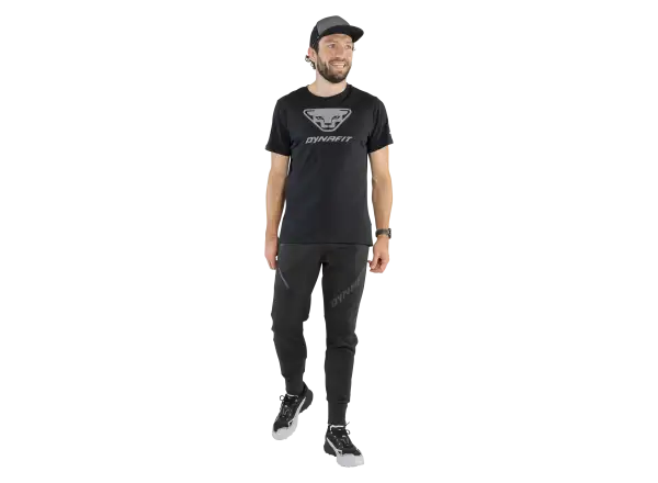 Dynafit Graphic Cotton pánské triko krátký rukáv Black Out/3D