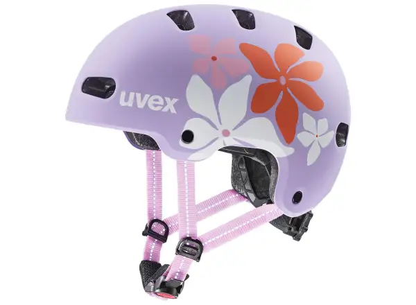 Uvex Kid 4 Style dětská přilba Flower Lilac Matt