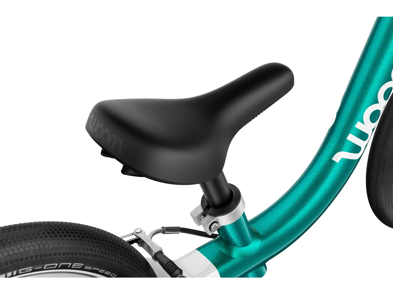 Woom GO 1 Metallic Turquoise 12 dětské odrážedlo